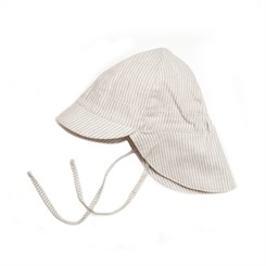 Huttelihut Safari sommerhat - striped - Off-white